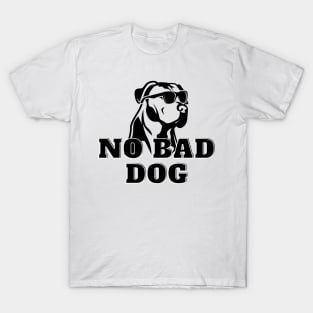 No Bad Dog Designs Pitbull Edition, gift for dog owners, animal lovers T-Shirt